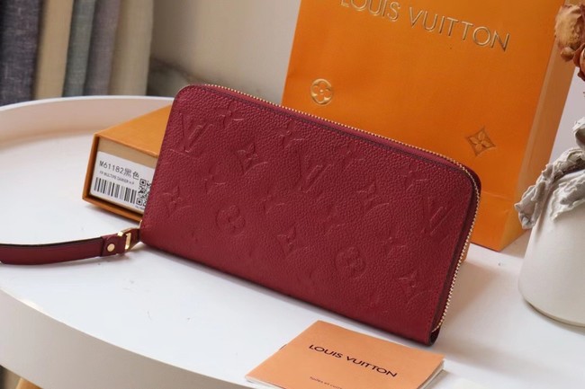 Louis Vuitton Outlet Original Monogram Empreinte Wallet M60571 Wine