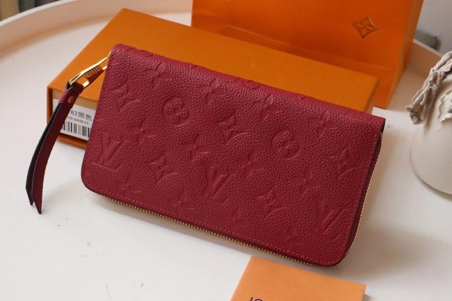 Louis Vuitton Outlet Original Monogram Empreinte Wallet M60571 Wine