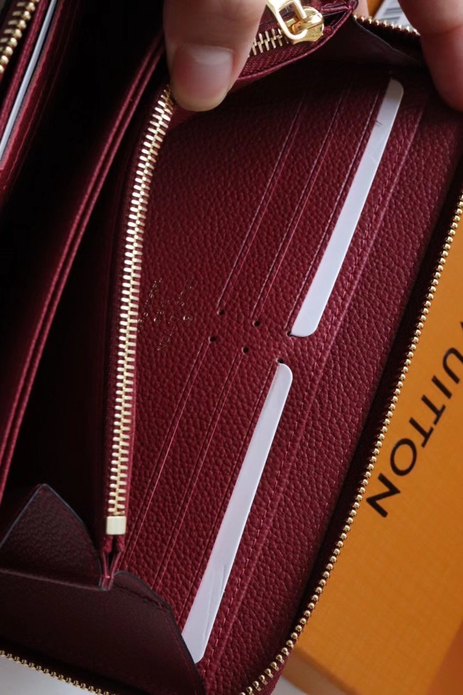 Louis Vuitton Outlet Original Monogram Empreinte Wallet M60571 Wine