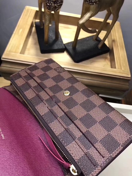 Louis Vuitton Outlet Damier canvas wallet M63544 wine