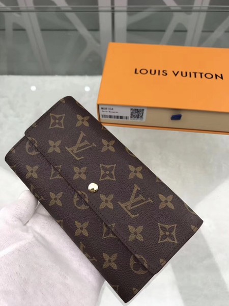 Louis Vuitton Outlet original monogram canvas wallet M58104