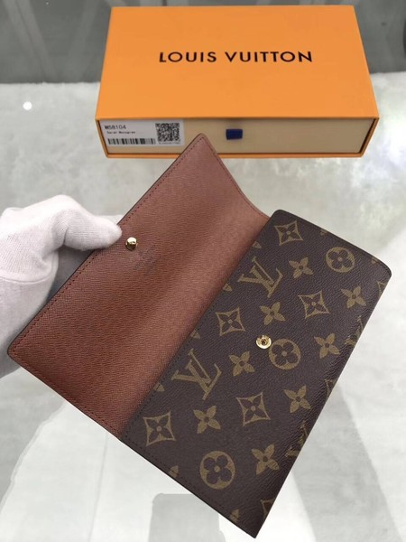 Louis Vuitton Outlet original monogram canvas wallet M58104