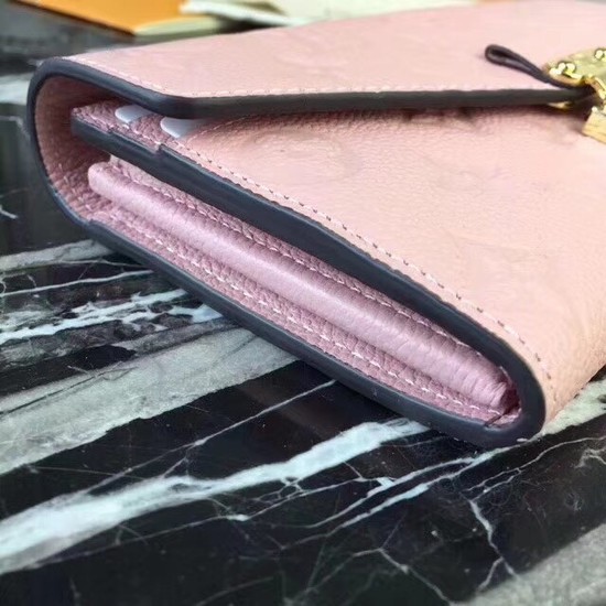 Louis Vuitton Outlet Original Monogram Empreinte Metis Wallet 62459 pink