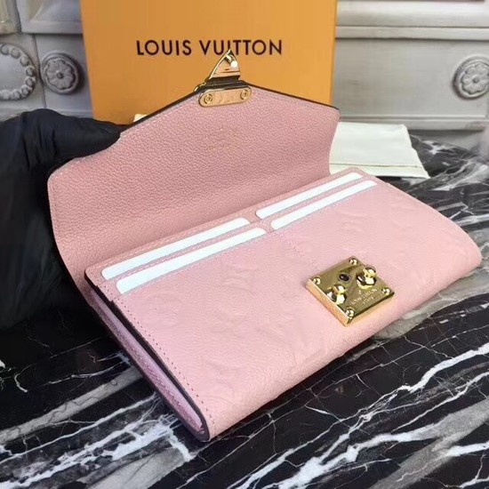 Louis Vuitton Outlet Original Monogram Empreinte Metis Wallet 62459 pink