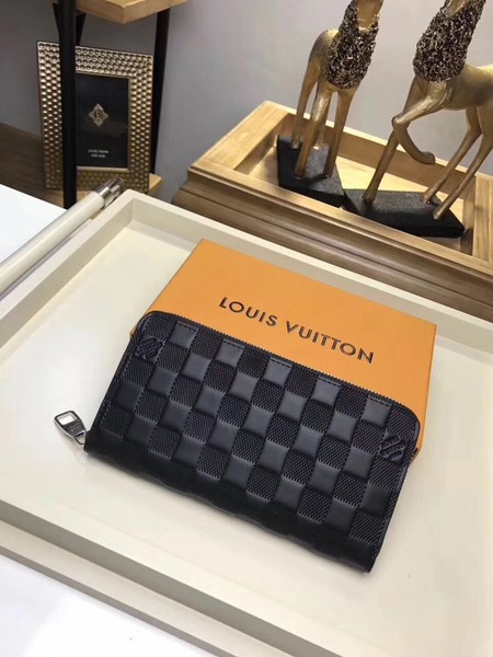 Louis Vuitton Outlet DAMIER ZIPPY Wallet N60015 black