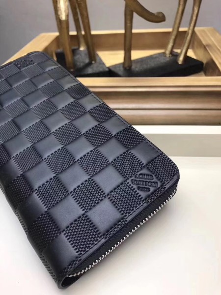 Louis Vuitton Outlet DAMIER ZIPPY Wallet N60015 black