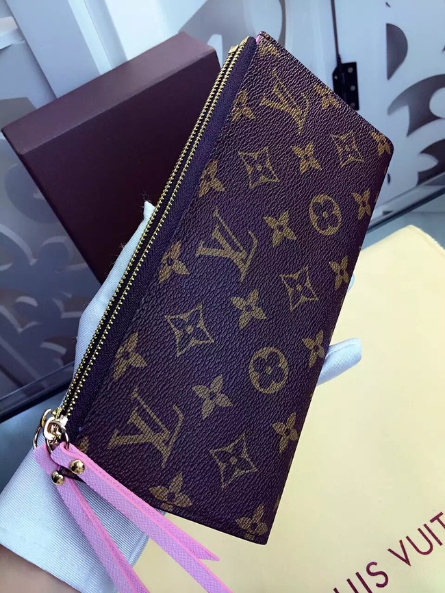 Louis Vuitton Outlet Monogram Canvas Wallet M61287 Pink