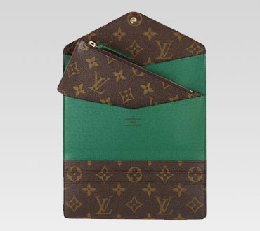 Louis Vuitton Outlet handbag monogram canvas josephine wallet m60163 (green)