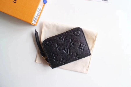 Louis Vuitton Outlet original Monogram Empreinte coin purse Ariane 60574 black