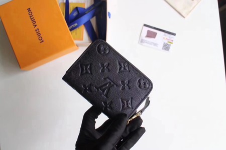 Louis Vuitton Outlet original Monogram Empreinte coin purse Ariane 60574 black