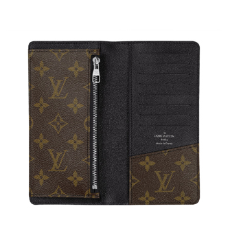 Louis Vuitton Outlet Monogram Macassar Canvas Tanon Wallet M93800