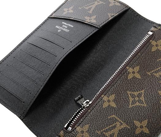 Louis Vuitton Outlet Monogram Macassar Canvas Tanon Wallet M93800