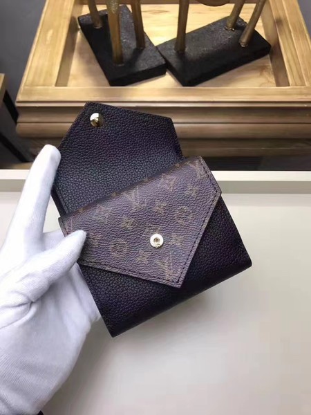 Louis Vuitton Outlet Monogram Canvas Clemence Wallet 64119 black