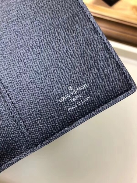 Louis Vuitton Outlet Split Monogram Canvas Wallet M63026 blue