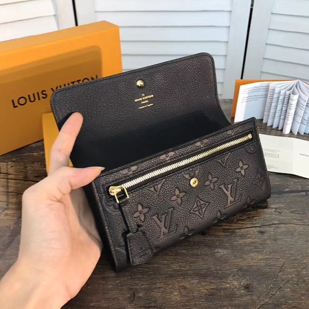 Louis Vuitton Outlet Monogram Empreinte Pont Neuf Wallet M61833 black