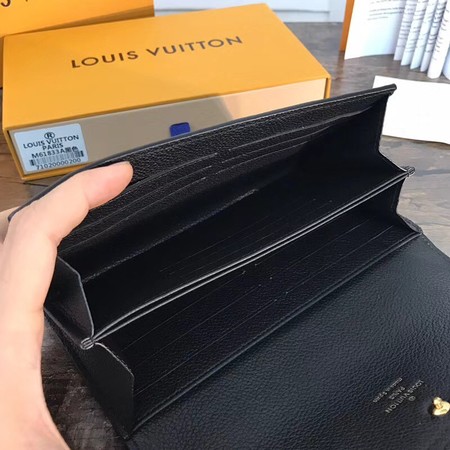 Louis Vuitton Outlet Monogram Empreinte Pont Neuf Wallet M61833 black