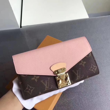 Louis Vuitton Outlet Monogram Canvas Padlock Wallet M58414 pink