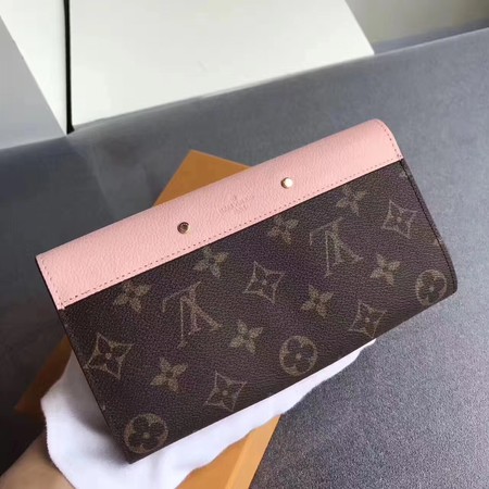 Louis Vuitton Outlet Monogram Canvas Padlock Wallet M58414 pink