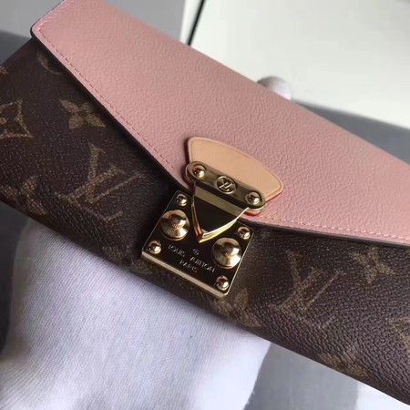 Louis Vuitton Outlet Monogram Canvas Padlock Wallet M58414 pink