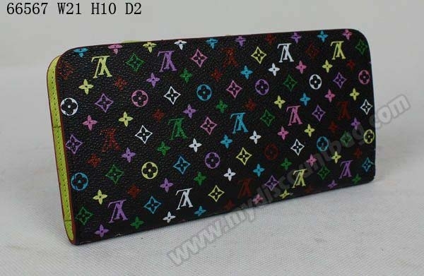 Louis Vuitton Outlet handbag monogram multicolore black insolite wallet m66567 (pistache lining)