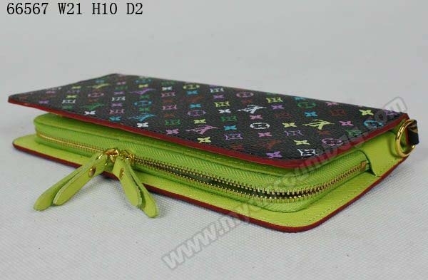 Louis Vuitton Outlet handbag monogram multicolore black insolite wallet m66567 (pistache lining)