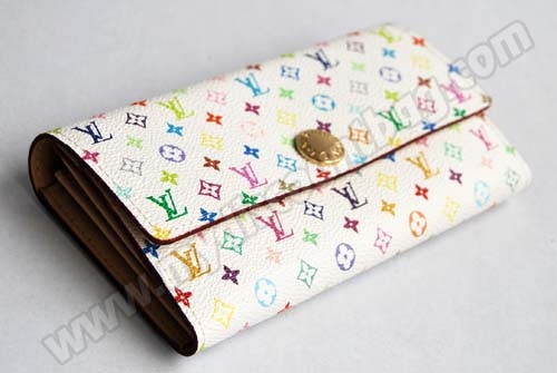 Louis Vuitton Outlet White Multicolor Pochette wallet M60004