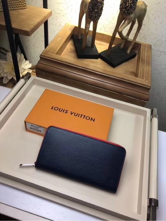 Louis Vuitton Outlet EPI leather Zippy Wallet 67267 dark blue