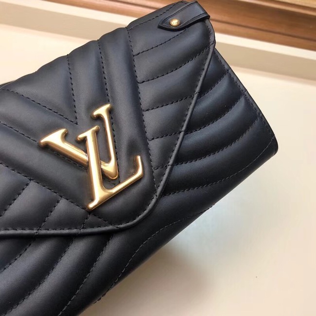 Louis Vuitton Outlet NEW WAVE LONG WALLET M63298 black