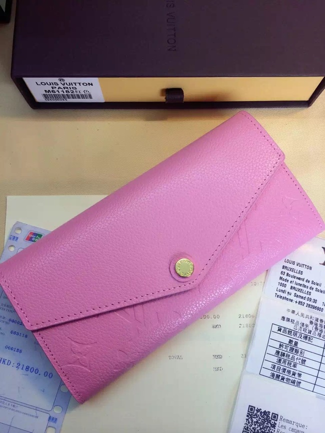 Louis Vuitton Outlet Monogram Empreinte Wallet M61182 Pink