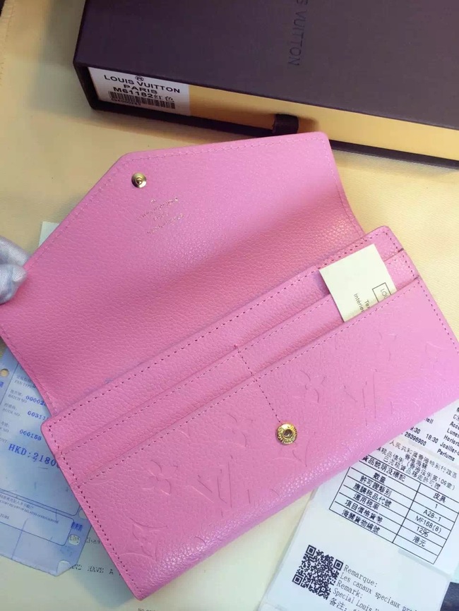 Louis Vuitton Outlet Monogram Empreinte Wallet M61182 Pink