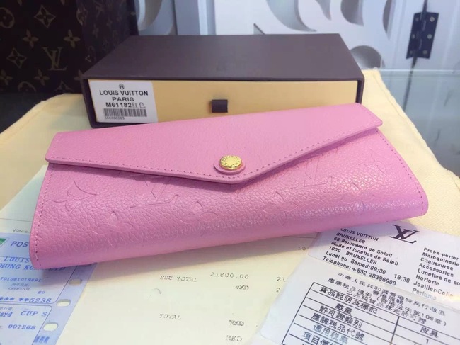 Louis Vuitton Outlet Monogram Empreinte Wallet M61182 Pink