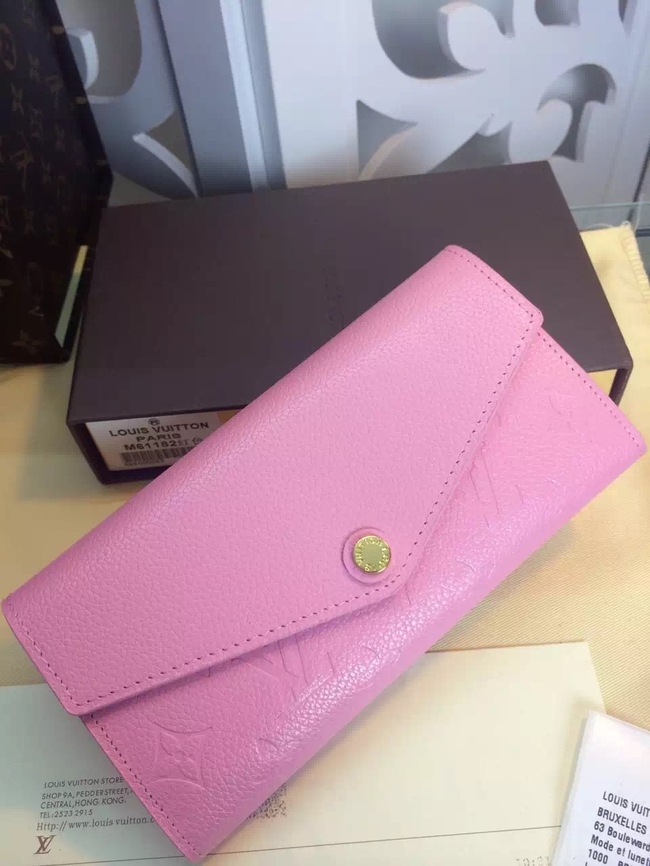 Louis Vuitton Outlet Monogram Empreinte Wallet M61182 Pink