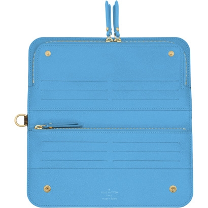 Louis Vuitton Outlet M60247 Monogram Canvas Portefeuille Insolite Bleu Clair