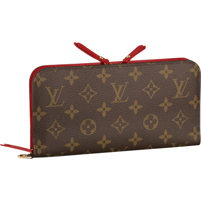 Louis Vuitton Outlet M60250 Monogram Canvas Portefeuille Insolite Rouge