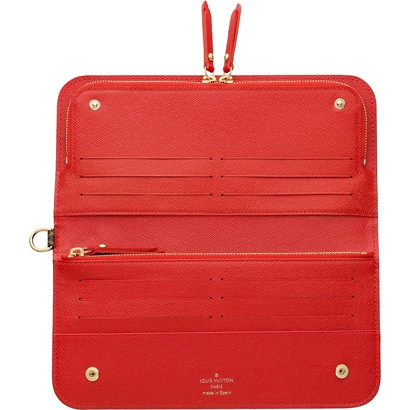 Louis Vuitton Outlet M60250 Monogram Canvas Portefeuille Insolite Rouge