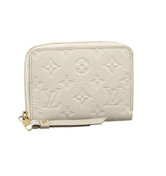 Louis Vuitton Outlet Monogram Empreinte Secret Compact Wallet M93432 Beige