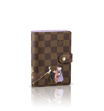 Louis Vuitton Outlet Damier Ebene Canvas Small Ring Agenda Cover Illust