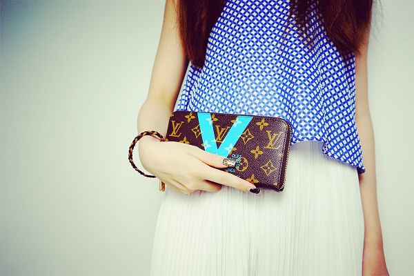 Louis Vuitton Outlet new products wallets 60928 light blue