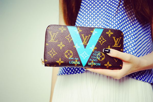 Louis Vuitton Outlet new products wallets 60928 light blue